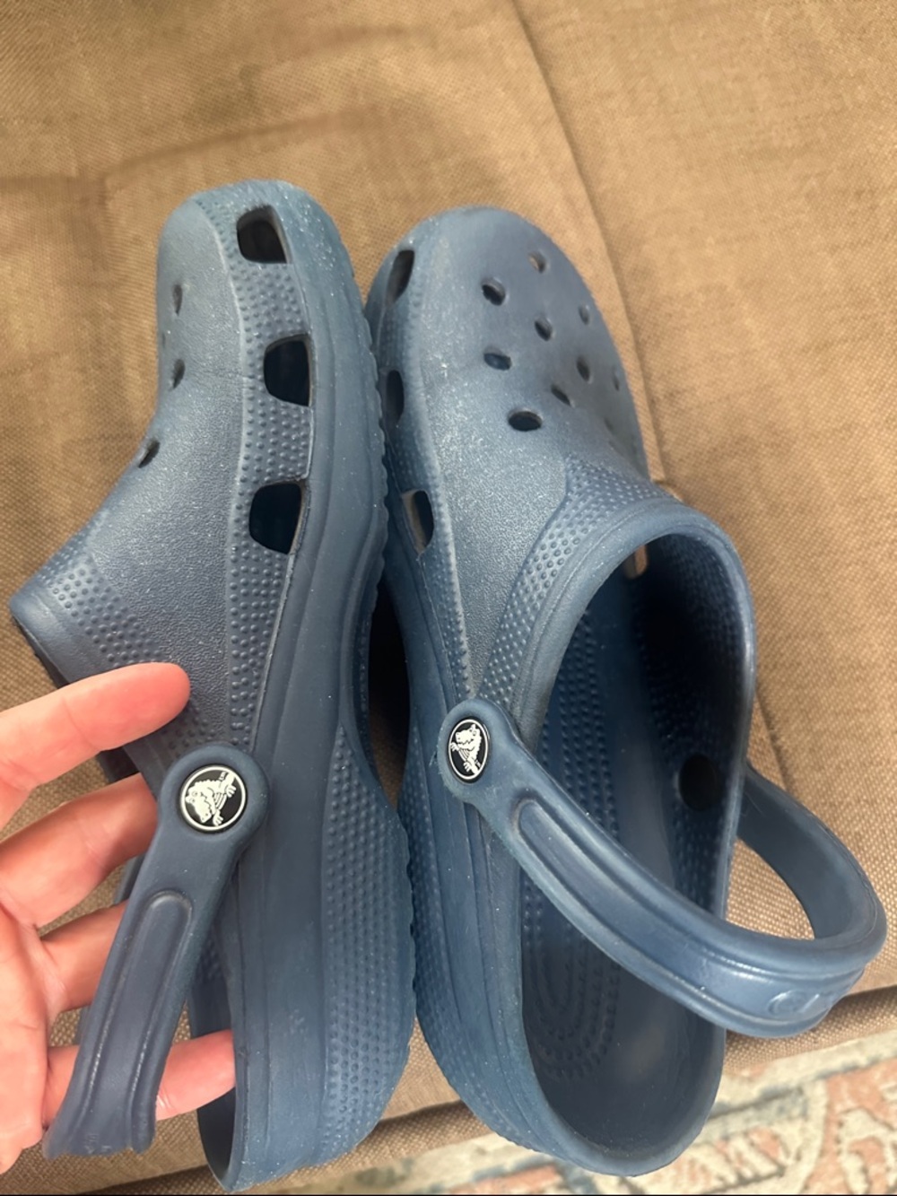 CROCS Classic Clog Mules - Navy Blue - Picture 5 of 6